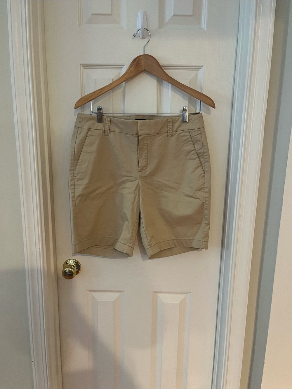 J. Crew Women's Beige Tailored Bermuda Shorts